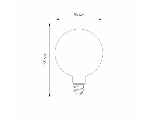 Филаментная светодиодная лампа E27 6W 3300K (теплый) G95 Elektrostandard BLE2704 (a048264)