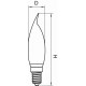 Филаментная светодиодная лампа E14 6W 4200K (белый) CA35 Led Lightstar 933604