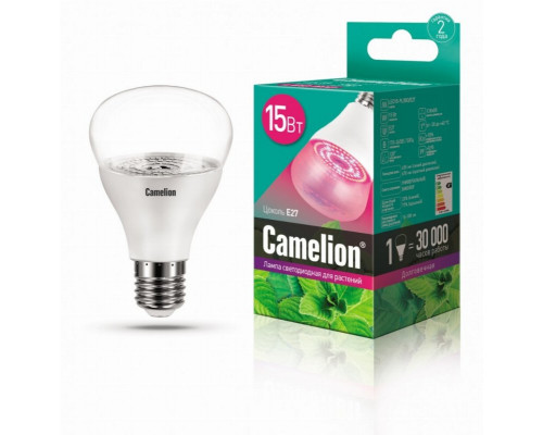 LED15-PL/BIO/E27 Лампа светодиодная для растений Camelion 12770