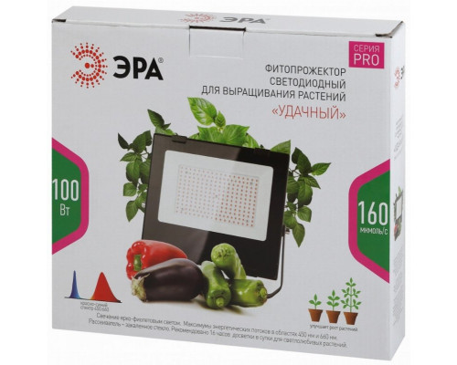 Прожектор светодиодный ЭРА PRO 100W 1200K Fito-100W-RB-Led Б0046369