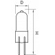 Галогенная лампа G4 35W 2800K (теплый) JC HAL Lightstar 922020