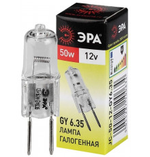 Галогенная лампа GY6.35 50W 3000К (теплый) Эра GY6.35-JC-50W-12V (C0027372)