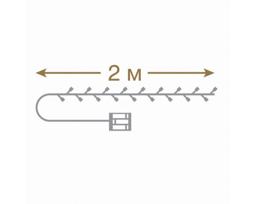Электрогирлянда ''Нить'' 20LED (холодный) с пультом IP20 Vegas 55105