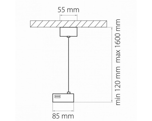 Питание подвесное Lightstar Barra 502197