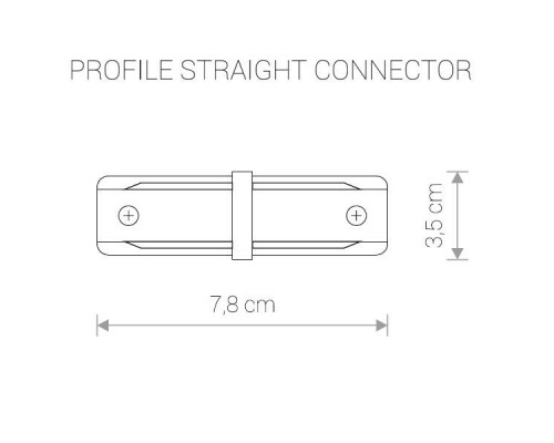 Коннектор прямой Nowodvorski Profile 9453