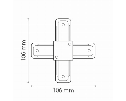 Коннектор X-образный Lightstar Barra 502149