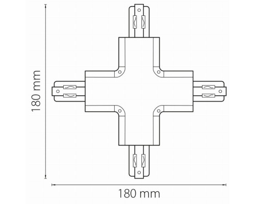 Коннектор X-образный Lightstar Barra 504147