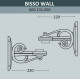 Консоль для паркового фонаря Fumagalli BISSO WALL  000.131.000.B0