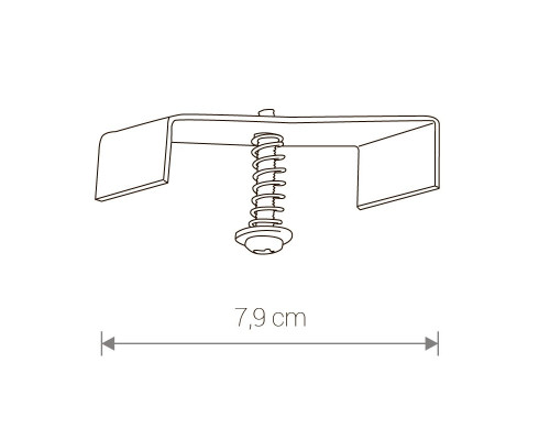 Крепление для однофазного шинопровода Nowodvorski Profile Recessed 8805