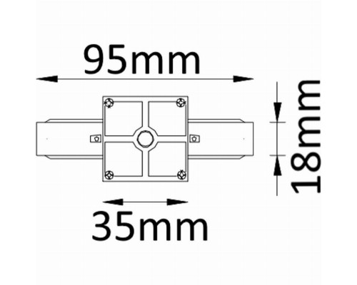 Соединитель прямой для однофазного шинопровода CLT 0.211 Crystal Lux (CLT 0.211 01 WH)