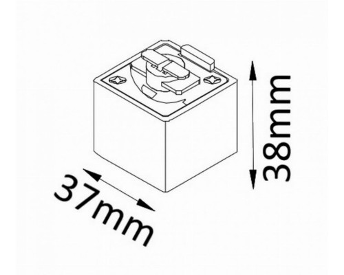 Адаптер для однофазного шинопровода CLT 0.212 Crystal Lux (CLT 0.212 03 WH)