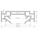 2м. Профиль для монтажа шинопровода в натяжной потолок Denkirs TR3030-AL