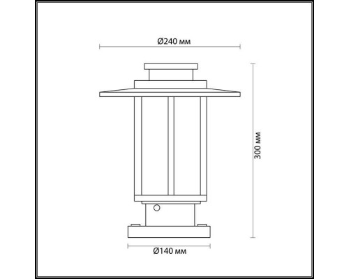 Уличный светильник Odeon Light Mito 4047/1B