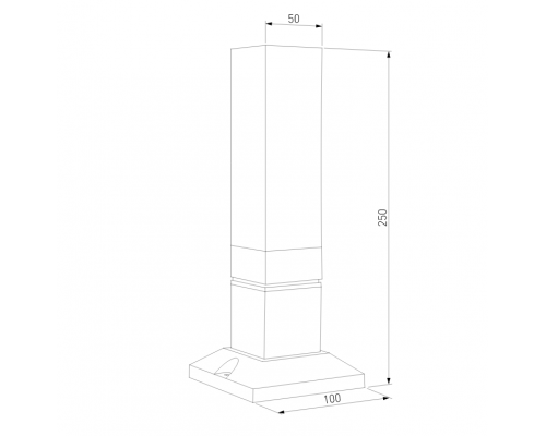 Уличный ландшафтный светильник Elektrostandard 1536 TECHNO LED черный (a052858)