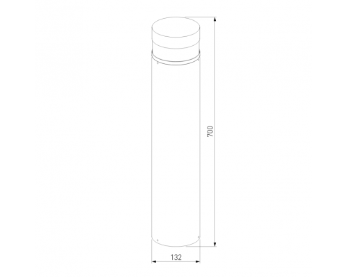 Ландшафтный светодиодный светильник Elektrostandard 1532 TECHNO LED черный (a052251)