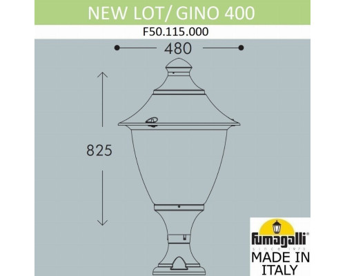 Ландшафтный фонарь Fumagalli NEW LOT/Gino F50.115.000.AXE27