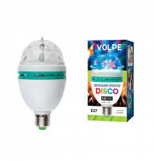 Светодиодный светильник-проектор (09839) Volpe Disko ULI-Q301 03W/RGB/E27 WHITE