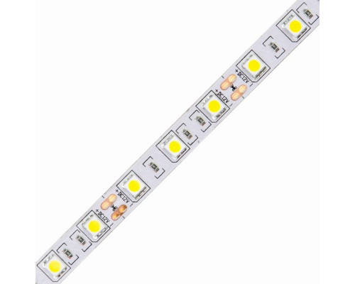 Светодиодная лента Volpe (UL-00004352) 14,4W/m 60LED/m 5050SMD холодный белый 5M ULS-Q221 5050-60LED/m-10mm-IP20-DC12V-14,4W/m-5M-6500K