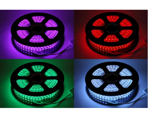 Светодиодная влагозащищенная лента ЭРА 14,4W/m 60LED/m 5050SMD RGB 20M LS5050-14,4-60-220-RGB-IP67-20m Б0043097