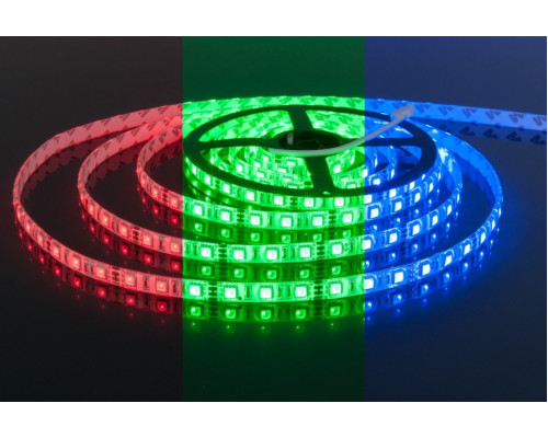 5м. Светодиодная лента RGB 5050, 14,4W, 12V, 60LED/m, IP65 Elektrostandard (a034876)