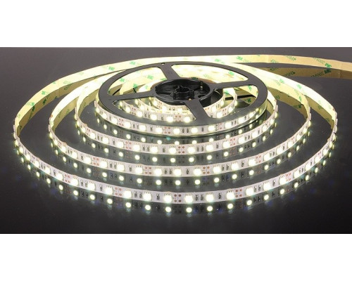 5м. Светодиодная лента холодного цвета 5050, 6500К, 14,4W, 12V, 60LED/m, IP20 Elektrostandard (a027838)