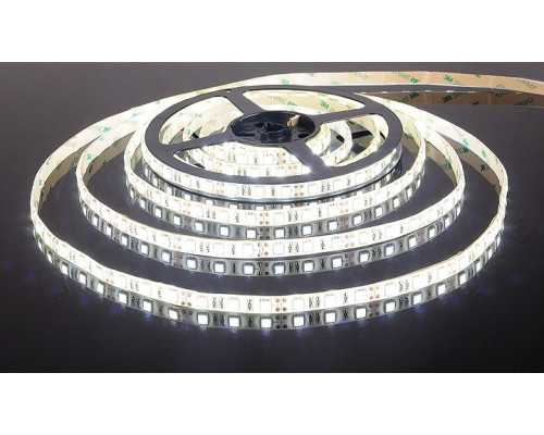 5м. Светодиодная лента белого цвета 5050, 6500К, 14,4W, 12V, 60LED/m, IP65 Elektrostandard (a027840)