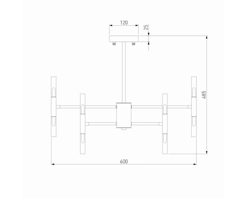 Люстра на штанге  Bastone Bogate's 345 Smart (a053998)