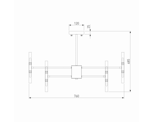 Люстра на штанге Bastone Bogate's 346 Smart (a053999)