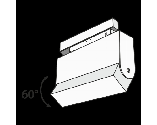 Трековый светильник 12W 4000К для магнитного шинопровода Track lamps Maytoni TR013-2-10W4K-B