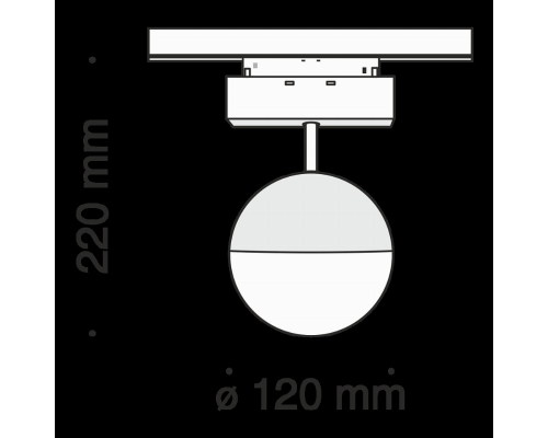 Трековый светильник 10W 3000К для магнитного шинопровода Maytoni Track lamps TR017-2-10W3K-B