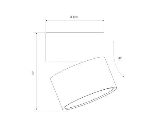 Накладной светодиодный светильник Elektrostandard DLR031 15W 4200K 3100 черный матовый/золото (a050528)