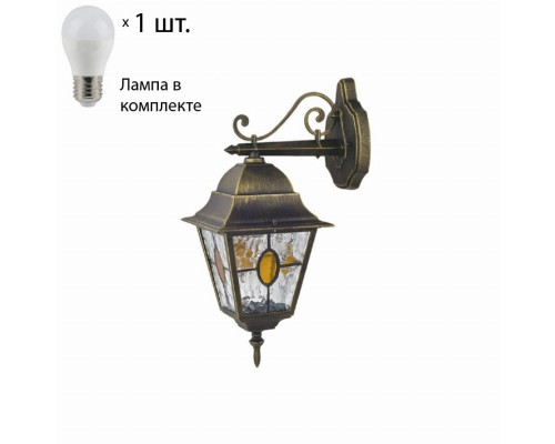 Уличный настенный светильник Favourite Zagreb с лампочкой 1805-1W+Lamps E27 P45