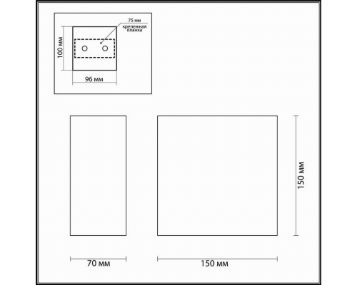 Настенный светильник Odeon Light Gips 3883/1W