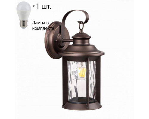 Уличный настенный светильник Mavret Odeon Light с лампочкой 4961/1W+Lamps E27 P45