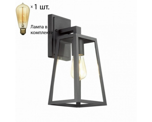 Уличный настенный светильник Odeon Light Clod с лампочкой 4169/1W+Retro Lamps