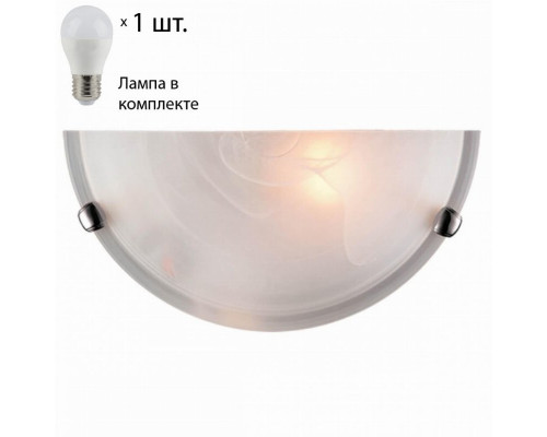 Настенный светильник Sonex Dun с лампочкой 053 хром+Lamps E27 P45