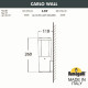 Светильник уличный настенный Fumagalli CARLO WALL DR1.570.000.WXU1L