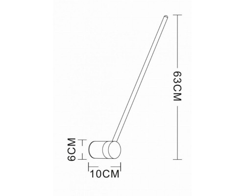 Настенный светодиодный светильник Arte Lamp POLIS A2027AP-1BK