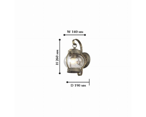 Уличный настенный светильник Favourite Faro 1498-1W