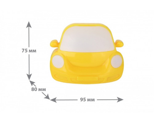 NL-196 ''Машинка'' желтая Ночник Camelion 13143