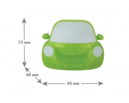 NL-197 ''Машинка'' зеленая Ночник Camelion 13144
