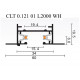 2м. Однофазный встраиваемый шинопровод Crystal Lux CLT 0.121 01 L2000 WH