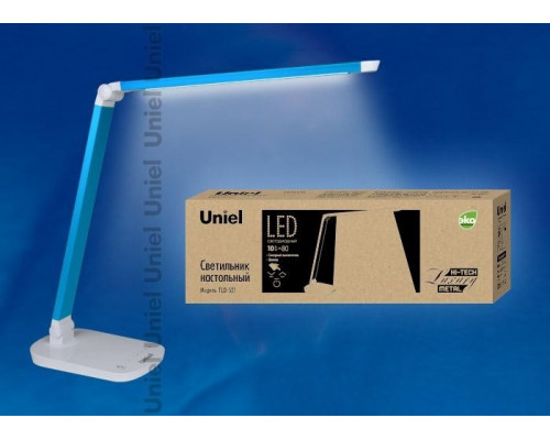 Настольная лампа (10084) Uniel TLD-521 Blue/LED/800Lm/5000K/Dimmer