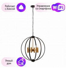 Подвесная люстра Arte Lamp Castula с поддержкой Алиса A7013SP-6BK-A