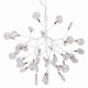 Подвесная люстра Crystal Lux EVITA SP36 WHITE/TRANSPARENT