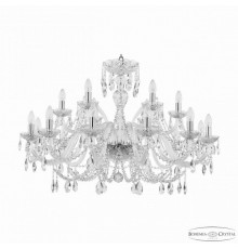 Подвесная люстра Bohemia Ivele Crystal 105 105/12+6/360 Ni