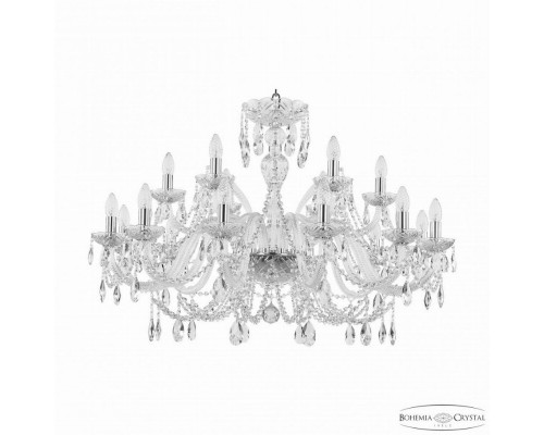 Подвесная люстра Bohemia Ivele Crystal 105 105/12+6/360 Ni