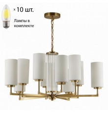 Подвесная люстра с лампочками Odeon Light Kasali 4990/10+Lamps Е27 Свеча