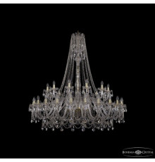 Подвесная люстра Bohemia Ivele Crystal 1411 1411/24+12/530/h-154 G