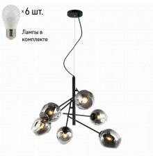 Подвесная люстра с лампочками Favourite Traube 2359-6P+Lamps E27 P45